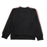 KAPPA felpa girocollo tinta unita con stampa Nero per Bambina 341Y16W NERO KAPPA 