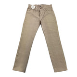 Nupkeet Einfarbige Hose mit verstellbarer Taille Beige für Jungen