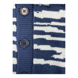 Missoni Zweifarbige Strickjacke mit blau/weißem Muster für Jungen