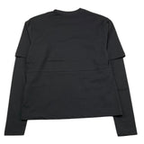 JOHN RICHMOND shirt girocollo tinta unita con stampa in contrasto Nero per Bambino RBA25200TS NERO JOHN RICHMOND 