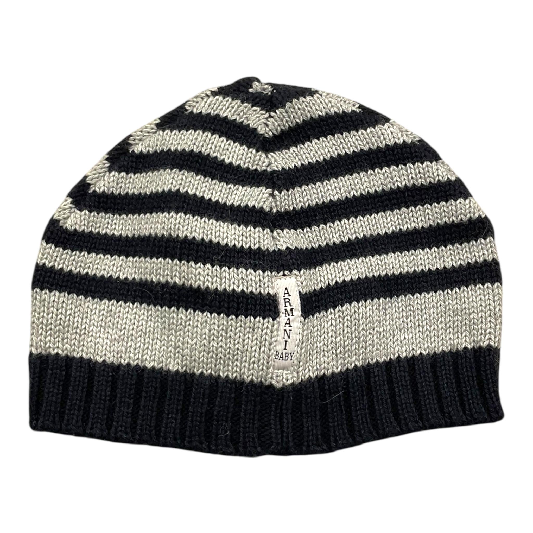 ARMANI BABY cappello fatasia a righe bicolore Blu/grigio per Neonato LX401 BLU/GRIGIO ARMANI BABY 