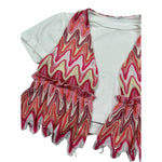 M+E' T-Shirt Girocollo Tinta Unita con Gilet per Bambina UE1749 BIANCO M+E' 