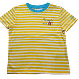 Saint Barth T-Shirt Girocollo Fantasia A Righe per Bambina ELLY006 GIALLO SAINT BARTH 