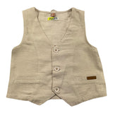 Losan Einfarbige beige Weste für Jungen