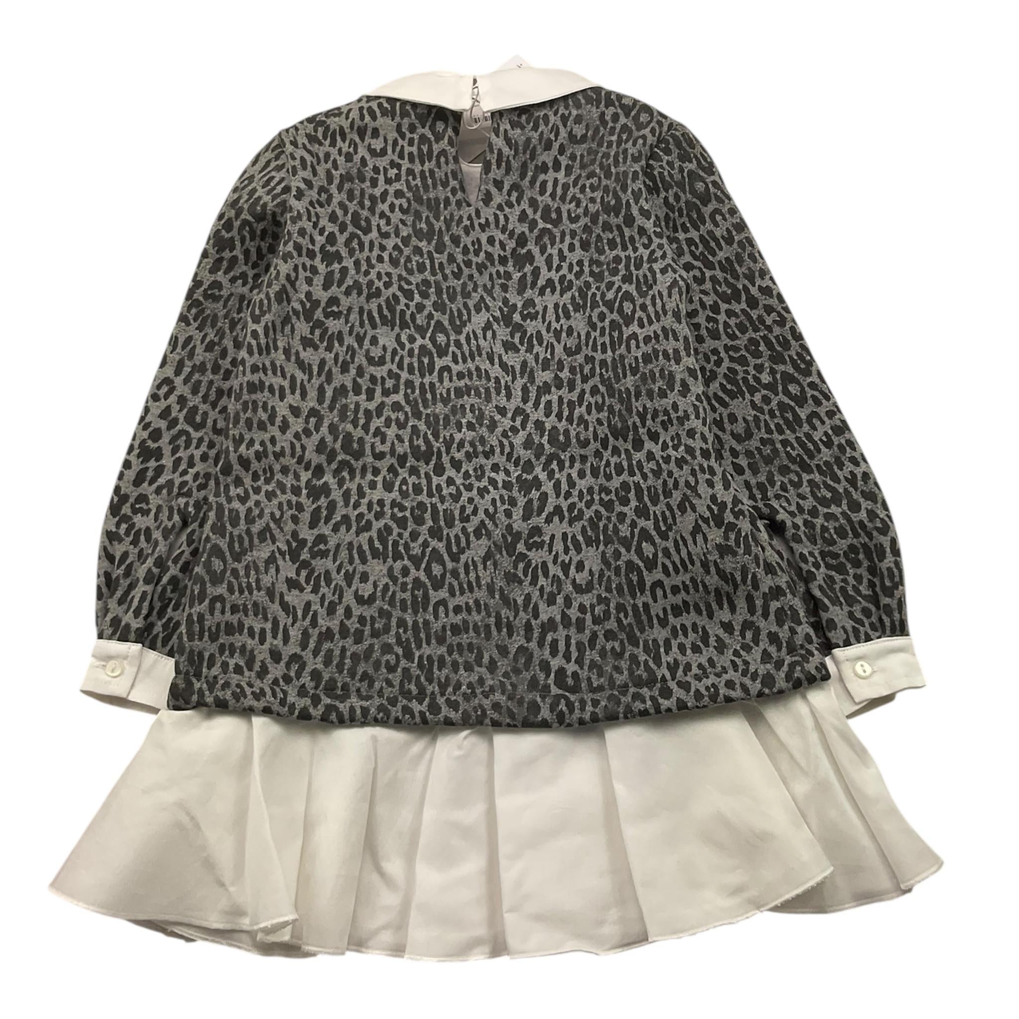 M+E' abito manica lunga fantasia maculata Grigio per Bambina UE1613 GRIGIO M+E' 