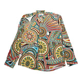 Over-D Camicia Tinta Unita con Fantasia per Bambino OK1087SCM BIANCO OVER-D 