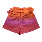 Philosophy Zweifarbige Shorts mit orangefarbenem Gummibund für Mädchen