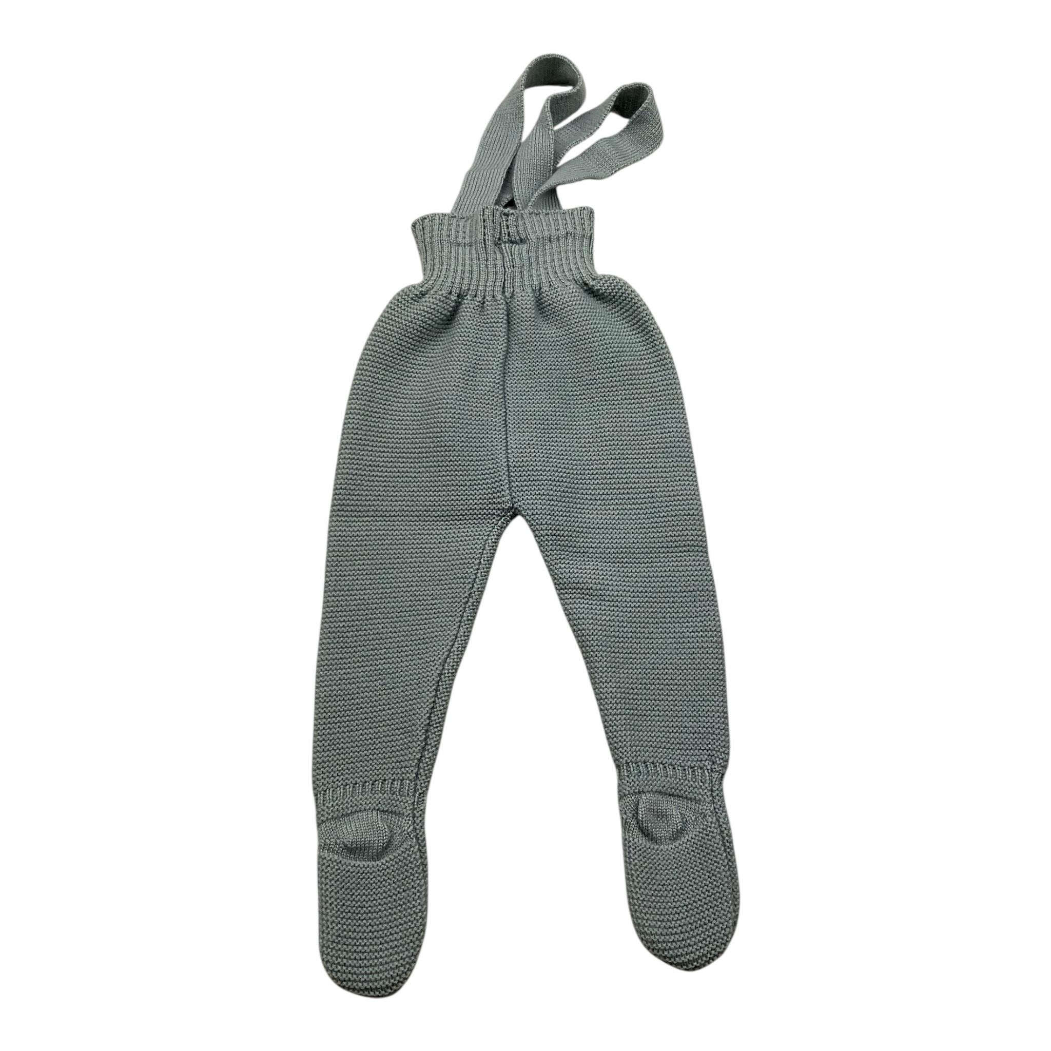 PAZ RODRIGUEZ ghettin tinta unita con bretelle Azzurro per Neonato 016111024 AZZURRO PAZ RODRIGUEZ 