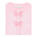 MONNALISA cardigan tinta unita con fiocchi Rosa per Bambina 39D803J ROSA MONNALISA 