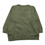 NAME.IT maglia girocollo tinta unita con ricamo animale Verde per Neonato 13233122 VERDE NAME.IT 