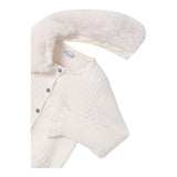 MAYORAL cardigan tinta unita con colletto rimovibile Beige per Neonata 4362NX BEIGE MAYORAL 
