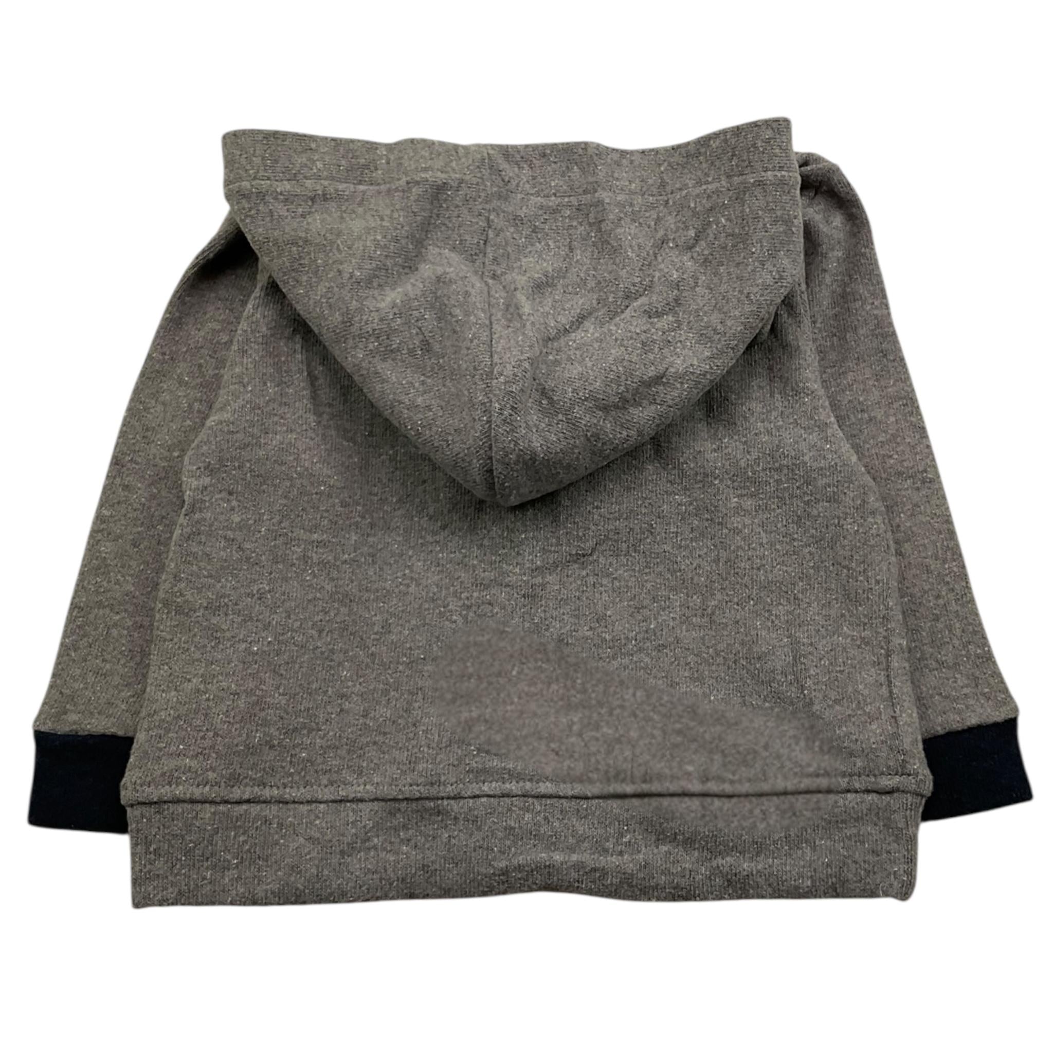 MANUEL RITZ felpa chiusa con cappuccio tinta unita con logo Grigio per Neonato MR2803X GRIGIO MANUEL RITZ 