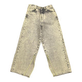 Maison Margiela Jeans Mod A Palazzo Einfarbig 5 Taschen mit elastischer Taille Grün Für Mädchen