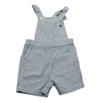 Petit Bateau Salopette Fantasia Righe Bianco per Neonato A09J BIANCO PETIT BATEAU 