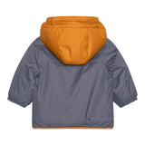 K-WAY giubbino tinta unita con cappuccio in contrasto Grigio per Neonato K61157WX GRIGIO K-WAY 