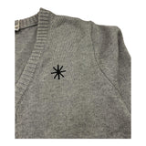 MANUEL RITZ cardigan tinta unita cn ricami alle maniche Grigio per Bambino MR2228 GRIGIO MANUEL RITZ 