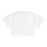 Maison Margiela Einfarbiges T-Shirt mit Rundhalsausschnitt und Print in Weiß für Mädchen