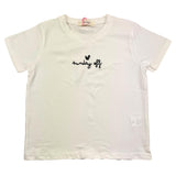 Vicolo T-Shirt Rundhals Einfarbig mit Kontrastdruck Weiß Für Mädchen