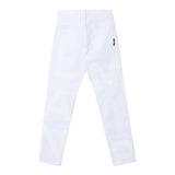BALMAIN pantalone tinta unita con logo Panna per Bambino BU6P30 PANNA BALMAIN 