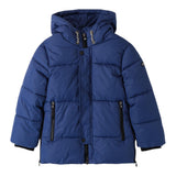 SARABANDA giubbino tinta unita con zip e cappuccio Blu per Bambino A182 BLU SARABANDA 