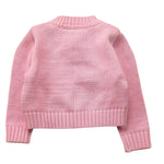 I Delfi Cardigan Tinta Unita con Stamoa per Neonata 25P5051 ROSA I DELFI 