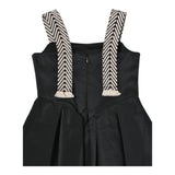 Elisabetta Franchi Abito Tinta Unita A Bretelle per Bambina EFAB473 NERO ELISABETTA FRANCHI 