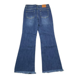 TO be too jeans tinta unita con girovita regolabile modello a zampa Blu per Bambina TFJF24P479 BLU TO be too 