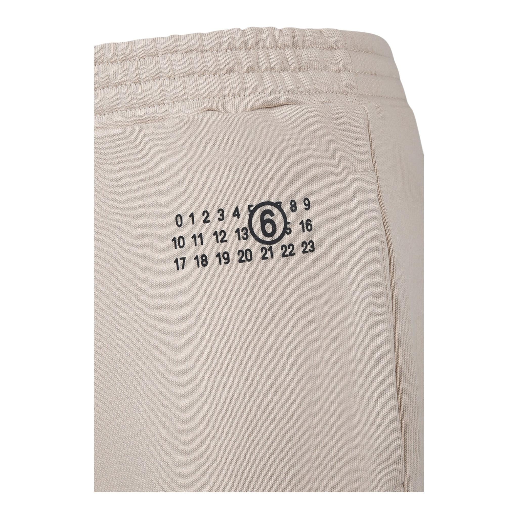 MAISON MARGIELA pantalone modello tuta tinta unita con stampa Beige per Bambina M60693 BEIGE MAISON MARGIELA 