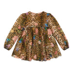 ROBERTO CAVALLI abito manica lunga fantasia maculata Beige per Neonata TJT104 BEIGE ROBERTO CAVALLI 