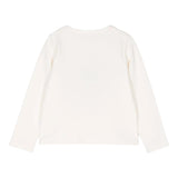 LIU JO felpa tinta unita girocollo con stampa Bianco per Bambina KF4146 BIANCO LIU JO 