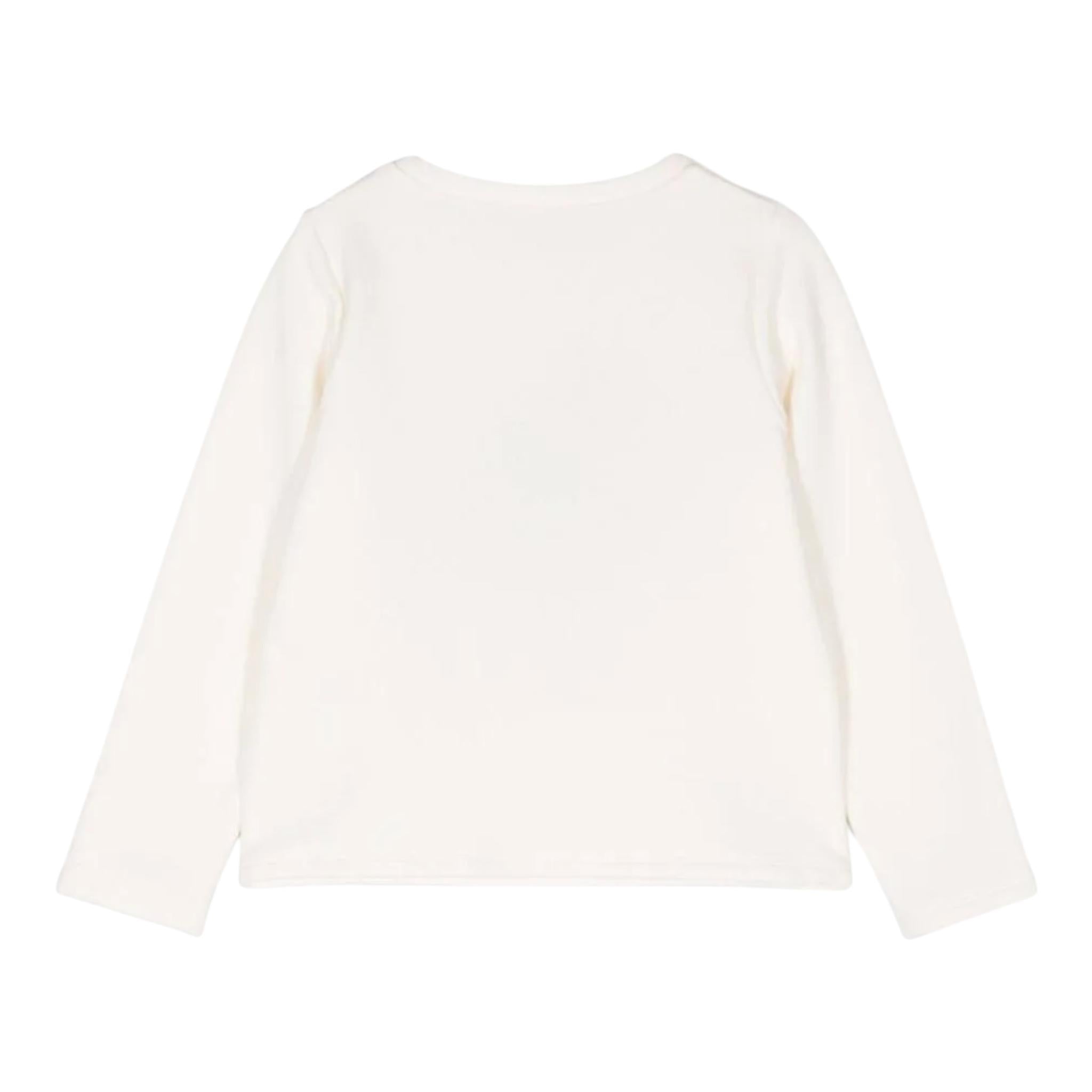 LIU JO felpa tinta unita girocollo con stampa Bianco per Bambina KF4146 BIANCO LIU JO 