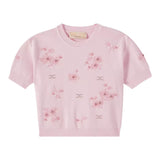 Elisabetta Franchi T-Shirt In Maglia Girocollo Tinta Unita per Bambina EFMA158 ROSA ELISABETTA FRANCHI 