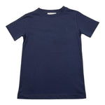 TRUSSARDI t-shirt girocoll tinta unita con stampa in contrasto Blu per Bambino TBA25081TS BLU TRUSSARDI 