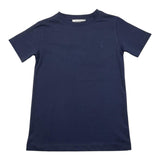 TRUSSARDI t-shirt girocoll tinta unita con stampa in contrasto Blu per Bambino TBA25081TS BLU TRUSSARDI 