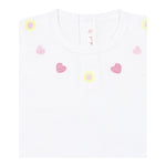 Billieblush T-Shirt Tinta Unita con Stampa per Neonata U21105 BIANCO BillIEBLUSH 