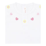 Billieblush T-Shirt Tinta Unita con Stampa per Neonata U21105 BIANCO BillIEBLUSH 