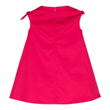 Das ärmellose Eule-Kleid in Fuchsia für Babys