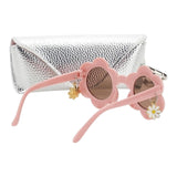 Monnalisa Occhiali Tinta Unita con Fiori per Bambina 39E054 ROSA MONNALISA 