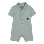 Timberland Pagliaccetto Mezza Manica con Cappello per Neonato T60396 VERDE TIMBERLAND 