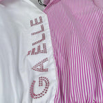 Gaelle Abito Bicolore con Fantasia A Righe per Bambina 2745V00005 BAINCO/ROSA GAELLE 