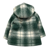 TRUSSARDI cappotto bicolore con fantasia a quadri Bianco/verde per Neonato TIA25132GB BIANCO/VERDE TRUSSARDI 