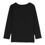 Chiara Ferragni Shirt Rundhals Einfarbig Mit Glitzer Schwarz Für Baby Mädchen