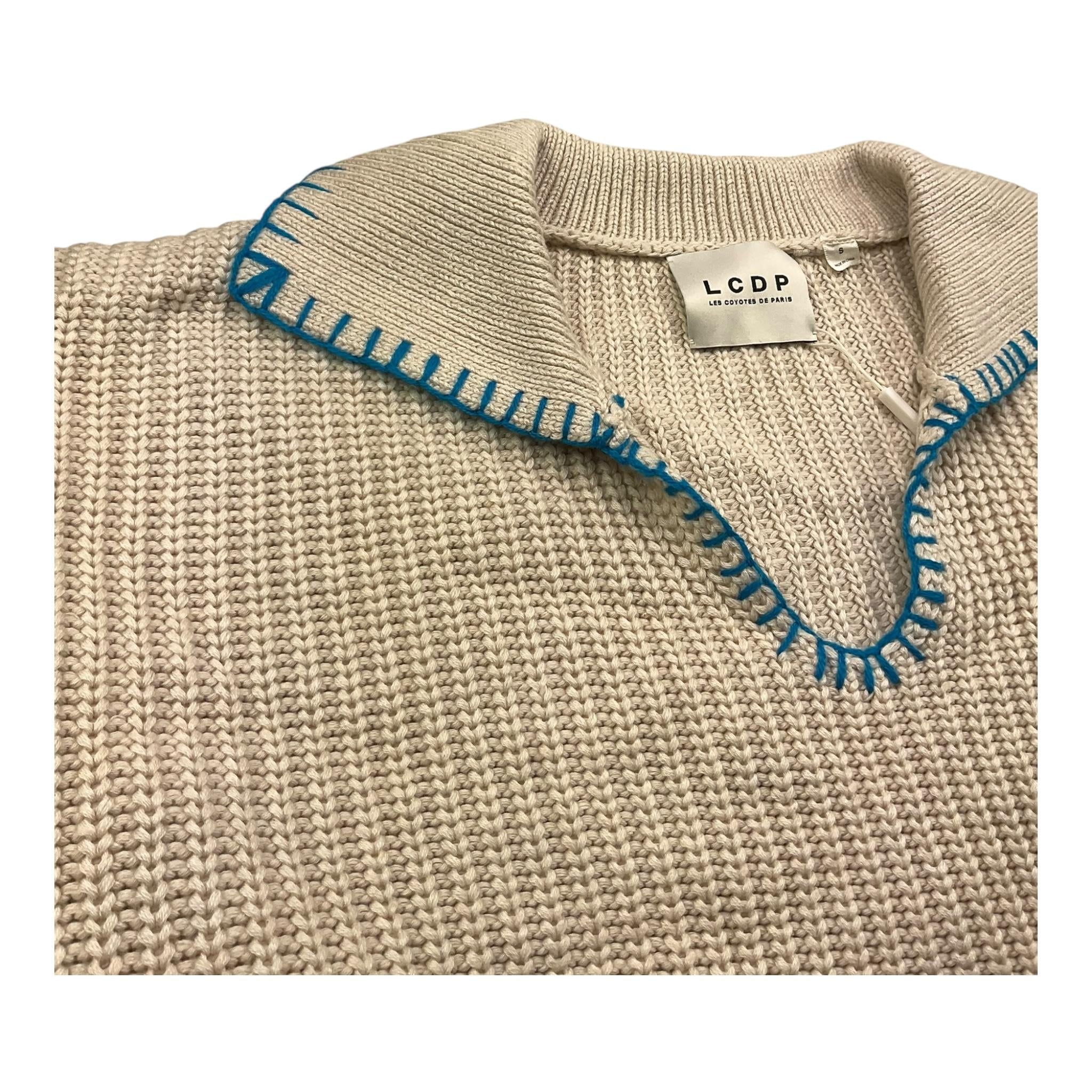maglia tinta unita con colletto 12223515937 PANNA LES COYOTES DE PARIS 