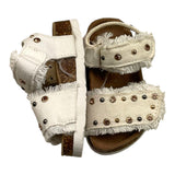 Colors Of California Einfarbige Sandalen mit Schnallen Weiß für Baby Mädchen