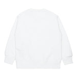MAISON MARGIELA felpa girocollo tinta unita con stampa Bianco per Bambino M60681 BIANCO MAISON MARGIELA 
