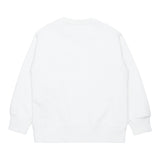 MAISON MARGIELA felpa girocollo tinta unita con stampa Bianco per Bambino M60681 BIANCO MAISON MARGIELA 