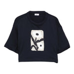 Il Gufo T-Shirt Girocollo Tinta Unita con Stampa per Bambina P25TS477MF001 BLU IL GUFO 