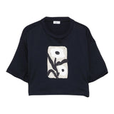 Il Gufo T-Shirt Girocollo Tinta Unita con Stampa per Bambina P25TS477MF001 BLU IL GUFO 