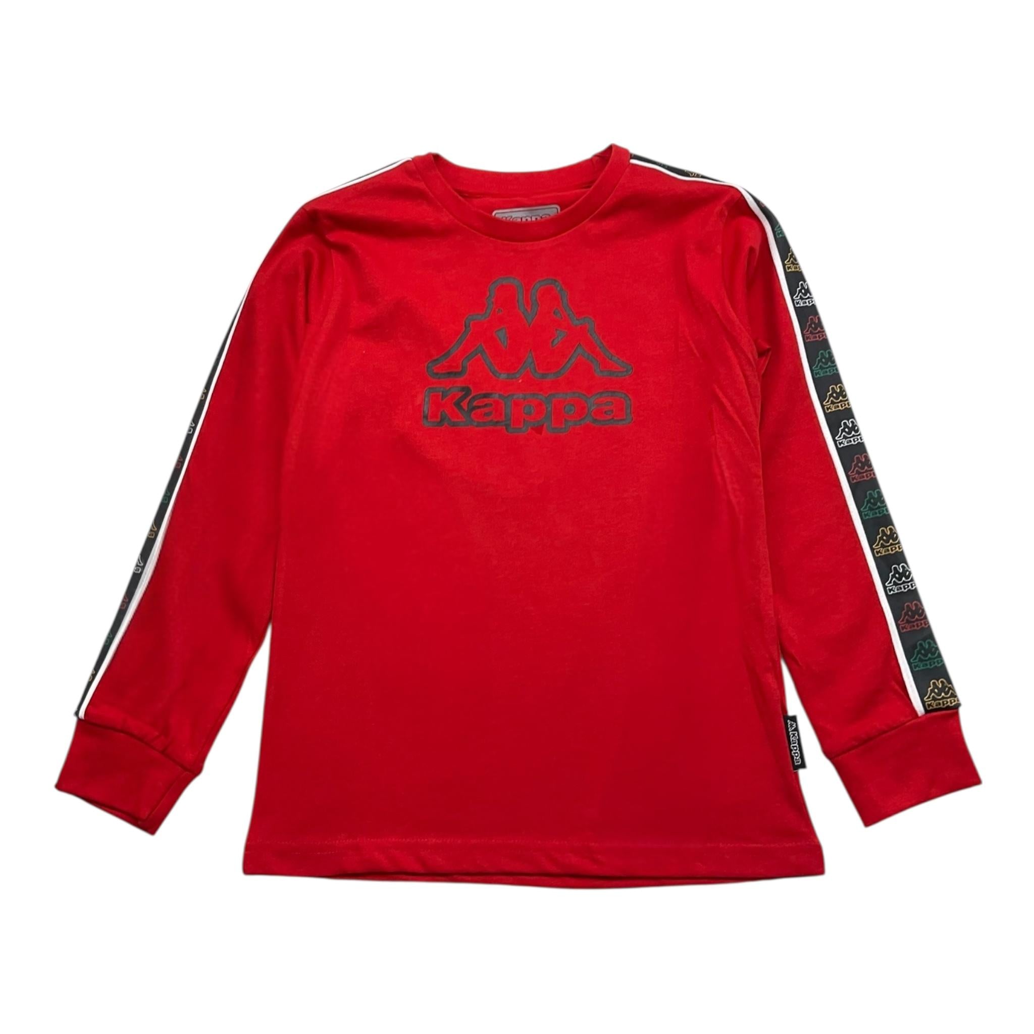 KAPPA shirt girocollo tinta unita con stampa Rosso per Bambino 371V8ZW ROSSO KAPPA 