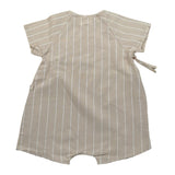 Teddy E Minou Pagliaccetto Mezza Manica Tinta Unita con Fantasia A Righe per Neonata E24TU024L6010 BEIGE TEDDY E MINOU 